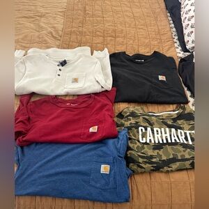 (5 )bundle of carhartt shirts